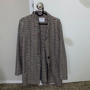 Old navy medium coat, patterned, worn twice